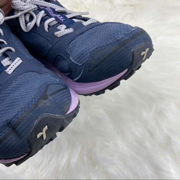 TEVA SUEDE RUNNING WOMAN SNEAKERS SIZE 6 BLUE AND PURPLE COLOR - Picture 5 of 10